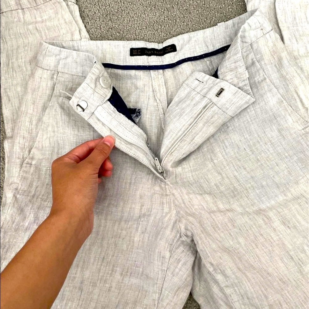 Zara linen trousers